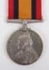 Queens South Africa Medal to a Ganger in the Natal Government Railway