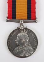 Queens South Africa Medal to a Clerk in the Imperial Military Railway