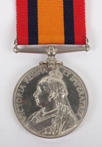 Queens South Africa Medal to a Fireman in the Cape Government Railway,