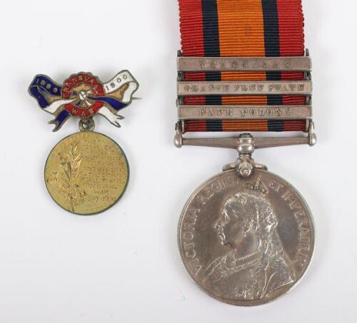 Queen South Africa medal to the Railway Pioneer Regiment