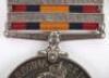 Boer War and Militia Long Service Pair of Medals Durham Light Infantry - 6