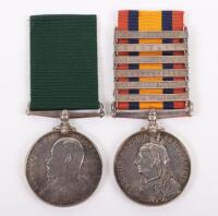Royal Engineers Queens South Africa & Volunteer Long Service Medal Pair to the Newcastle Royal Engineers Volunteers