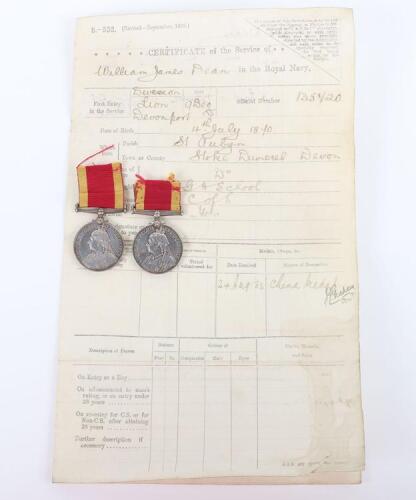 A Scarce Double Issue Pair of Medals for Service in the Boxer Rebellion, China War medal 1900