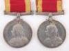 A Scarce Double Issue Pair of Medals for Service in the Boxer Rebellion, China War medal 1900 - 7