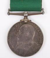 Edwardian Volunteer Long Service Medal to the Tynemouth Royal Garrison Artillery Volunteers