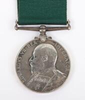 Edwardian Volunteer Long Service Medal to the 3rd Durham Royal Garrison Artillery Volunteers