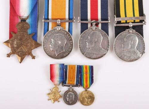 An Interesting Naval Good Shooting Medal Group of Four to a Seaman who Served in Somaliland and During the Great War