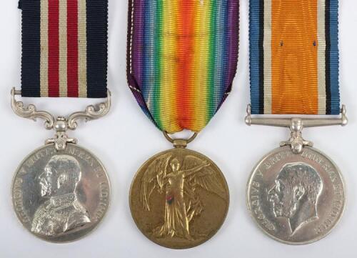 A Fine Great War Military Medal Group of Three 19th (Service) Battalion (2nd County) Durham Light Infantry