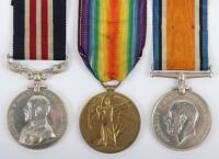 A Fine Great War Military Medal Group of Three 19th (Service) Battalion (2nd County) Durham Light Infantry