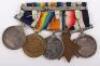 Great War Distinguished Service Medal and Long Service Group of Five to a Yeoman of Signals for Service in Grand Fleet Destroyers - 9