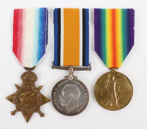 A Fine 1914 Star Medal Trio 1/6th (Banff and Donside) Battalion Gordon Highlanders