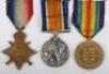 Great War 1914 Medal Trio to the 2nd Battalion Durham Light Infantry Who Was Taken Prisoner of War - 4