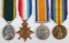 Great War Territorial Long Service Medal Group of Four Royal Field Artillery