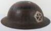 WW1 American Steel Helmet Shell, - 2