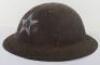 WW1 American 2nd Division 6th US Marine Regiment 73rd Machine Gun Company Steel Combat Helmet - 4