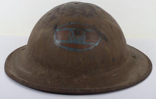 WW1 American 30th Infantry Division Steel Combat Helmet