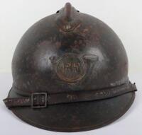 WW1 French Chasseurs Adrian Pattern Steel Combat Helmet