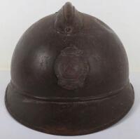 Unusual Belgium Air Defence Squadrons Adrian Pattern Steel Helmet