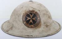 WW2 British Home Front St Johns Ambulance Brigade Steel Helmet