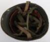 Falklands War Argentine Battle Damaged Steel Combat Helmet - 6