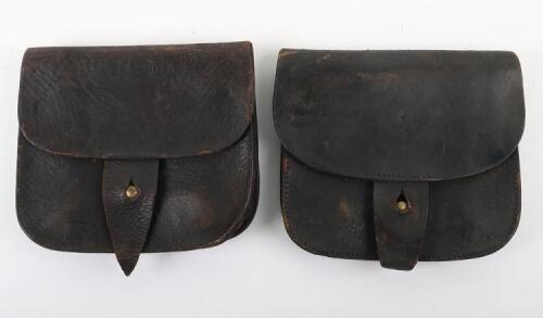 Pair of British 1882 Pattern Black Ammunition Pouches