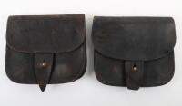 Pair of British 1882 Pattern Black Ammunition Pouches