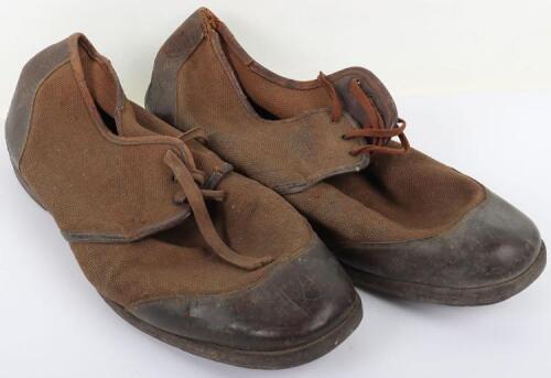 Scarce British Boer War / WW1 Pair of Gym Shoes