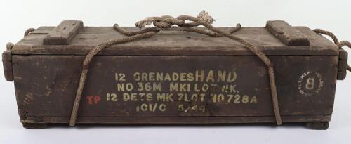 WW2 British Grenade Transportation Box Dated May 1944