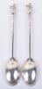 A fine and rare pair of Victorian silver salad spoons, by Wilson & Davis, London 1879 - 2