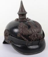 WW1 German M-15 Prussian Pickelhaube Regimentally Marked to Colbergsches Grenadier Regiment Nr9