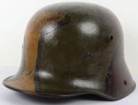 WW1 German M-17 Camouflaged Steel Combat Helmet