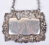A Victorian silver Madeira label, by Aston & Son, Birmingham 1856 - 2