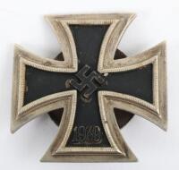 WW2 German Iron Cross 1st Class 1939 Screw Back Type by C E Junker Berlin (L/12)