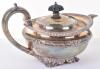 A heavy George III silver tea pot, by Benjamin Smith III, London - 2