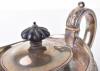 A heavy George III silver tea pot, by Benjamin Smith III, London - 4