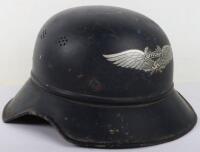 WW2 German Luftschutz Gladiator Pattern Steel Helmet