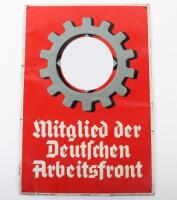 Third Reich Deutsche Arbeitsfront (D.A.F) Tin Sign