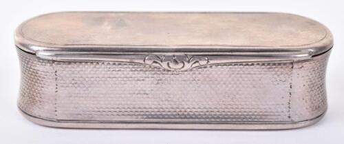 An early Victorian Scottish silver pill box, by James Nasmyth, Edinburgh 1839