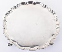 A George II silver salver, by T Swift, London 1736