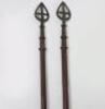 Pair of 18th/19th Century Military Standard Poles
