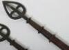 Pair of 18th/19th Century Military Standard Poles - 3