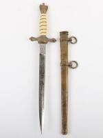 Rare WW2 German Kriegsmarine Officers Dress Dagger by Ernst Pack & Sohne with Large Siegfried Waffen Trademark