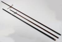 3x Assorted Poles for Japanese Yari and Naginata 19th Century or Earlier