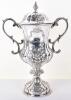 An Indian Colonial silver trophy cup and cover, by Hamilton & Co, circa 1850