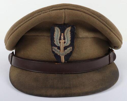 Historically and Regimentally Important Officers Service Dress Peaked Cap of Major John Marin Wiseman MC, One of the Founding Members of the Long Range Desert Group / Special Air Service