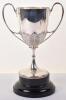 An early 20th century silver trophy cup on stand, by James Dixon & Sons, Sheffield 1911, - 3