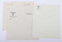 Adolf Hitler Personal Stationary