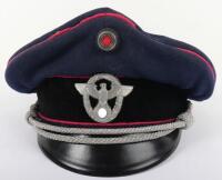 Third Reich Fire Police Peaked Cap