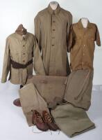 WW2 Japanese Infantry Uniform Group in Original Trunk