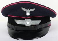 Scarce Luftwaffe Civil Fire Brigade NCO’s Peaked Cap